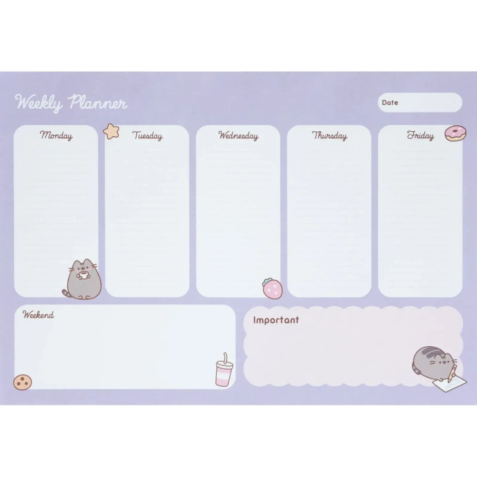 Pusheen Agendas E Planners|Agendas E Planners > Organizador Sem A4 - Moments