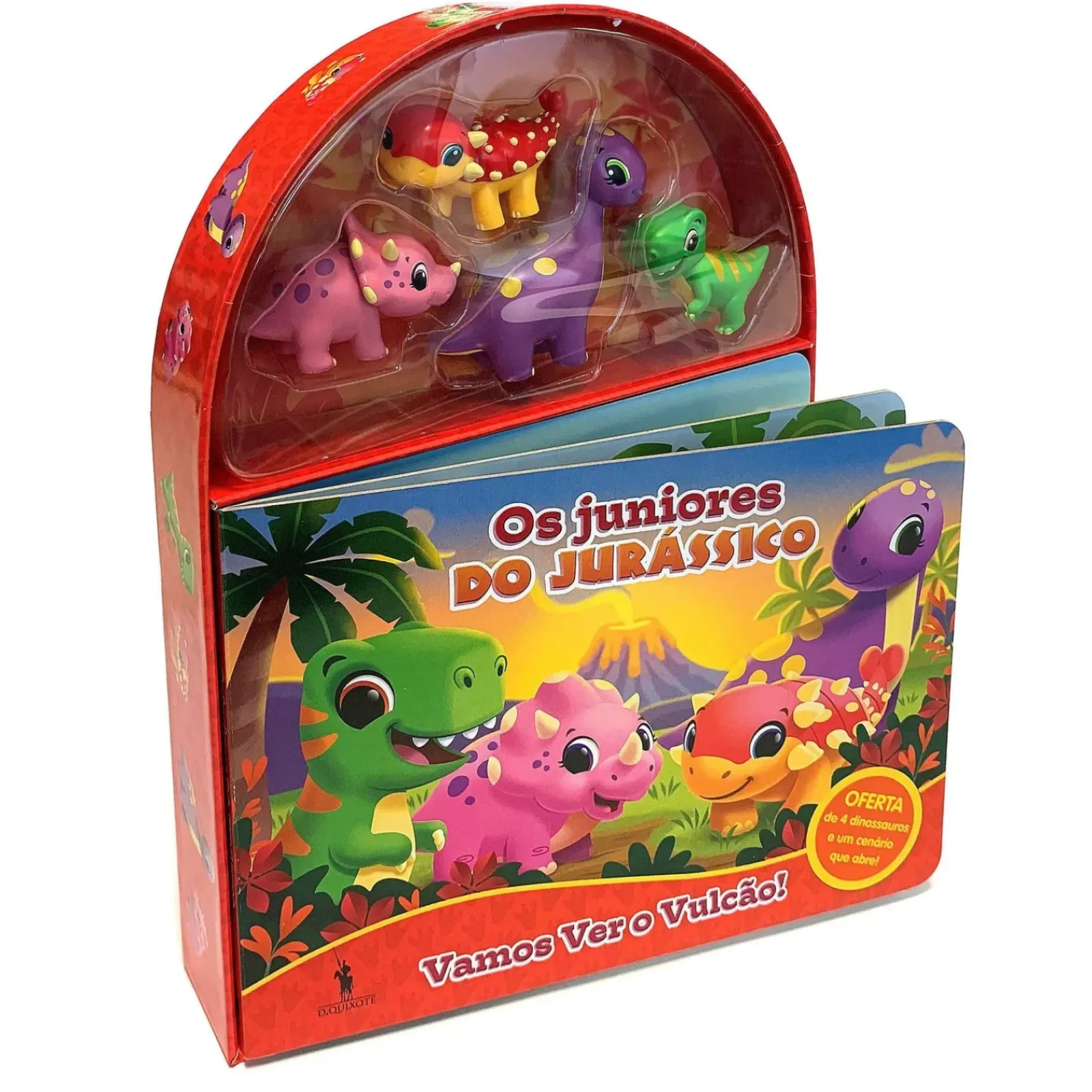 Dom Quixote Literatura Infantil > Os Juniores do Jurássico - Vamos Ver o Vulcão