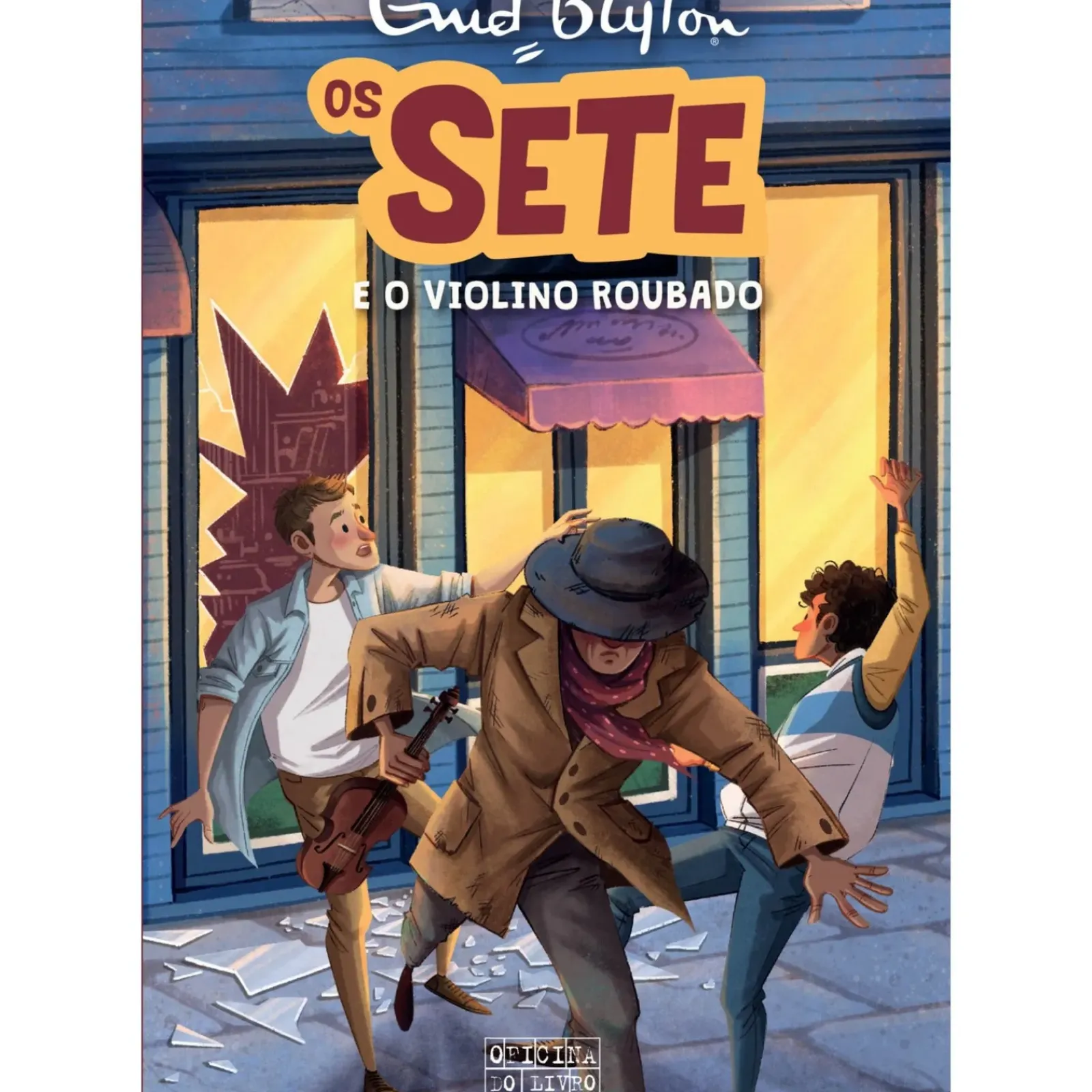 Hot Oficina Livro Os Sete e o Violino Roubado de Enid Blyton