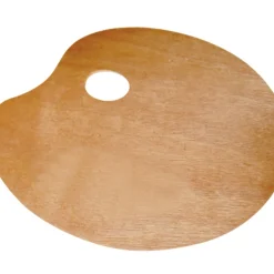 Liderpapel Telas E Cavaletes > Paleta Madeira Lidercolor Oval Para Esquerdinos
