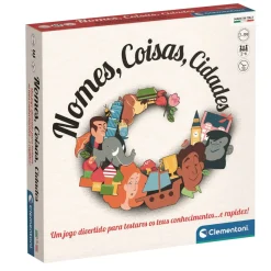 Outlet Clementoni Party Games - Nomes, Coisas, Cidades