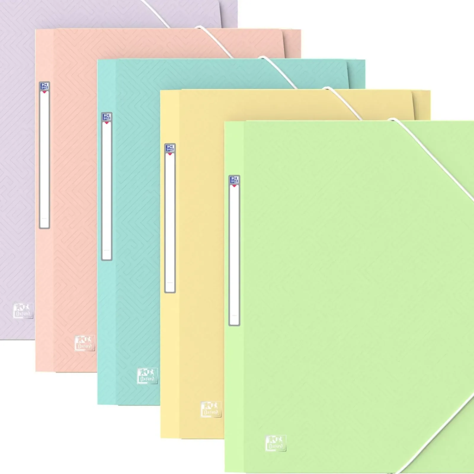 Oxford Capas E Classificadores > Pasta A4+ com Elástico Urban Pastel (artigo sortido)