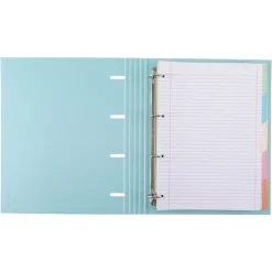 Note! Pastas De Arquivo E Recargas > Pasta A4 Lombada Estreita com Elástico 100 Folhas e 5 Separadores Pastel (artigo sortido)