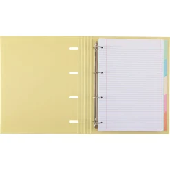 Note! Pastas De Arquivo E Recargas > Pasta A4 Lombada Estreita com Elástico 100 Folhas e 5 Separadores Pastel (artigo sortido)