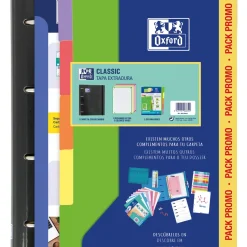 Oxford Pastas De Arquivo E Recargas > Pasta Arquivo A4+ Capa cartão 2Recargas + 5 Separadores School
