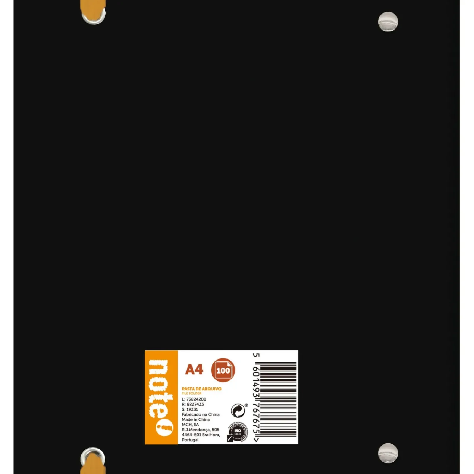 Note! Pastas De Arquivo E Recargas > Pasta Arquivo A4 Com Recarga 100 Folhas 100G