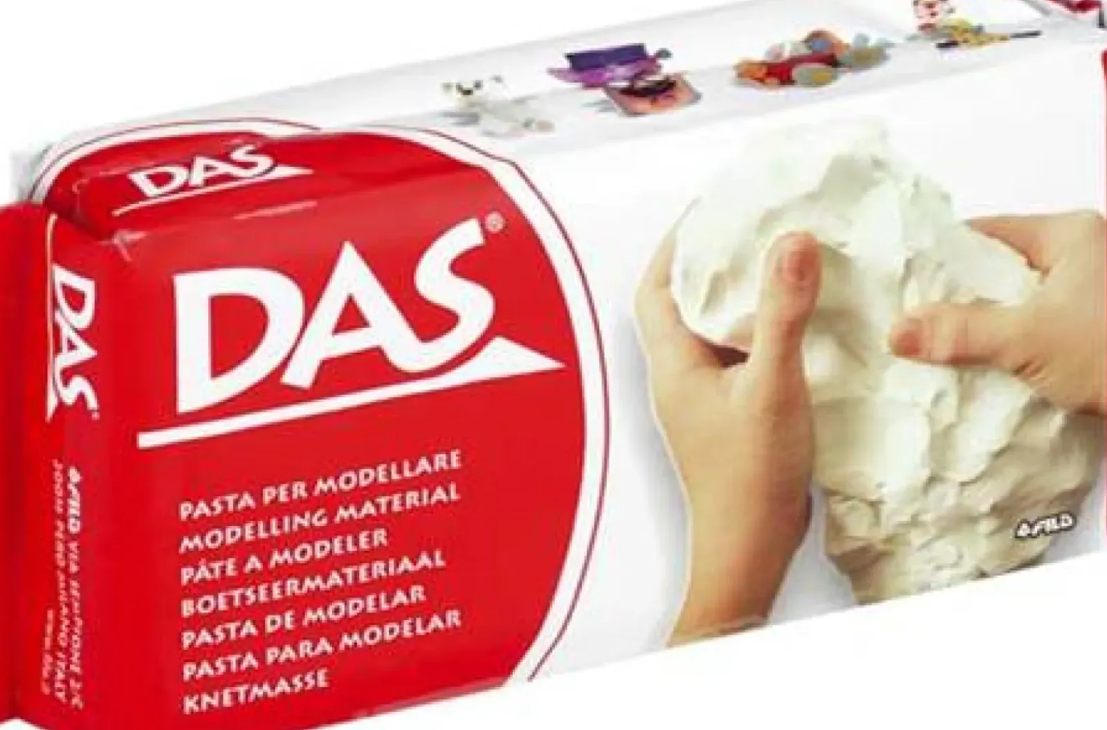 Das Plasticinas E Pastas De Modelar > Pasta Modelar Branca 1kg