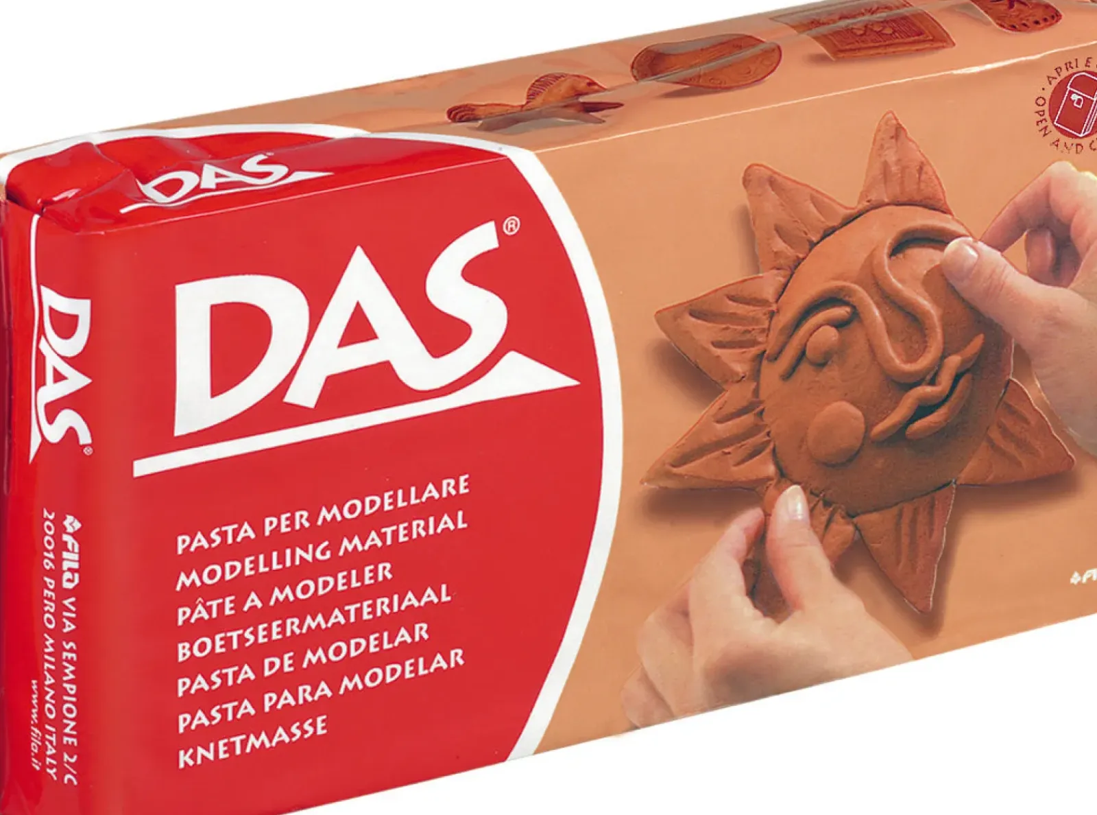 Das Plasticinas E Pastas De Modelar > Pasta Modelar Terracota 1kg