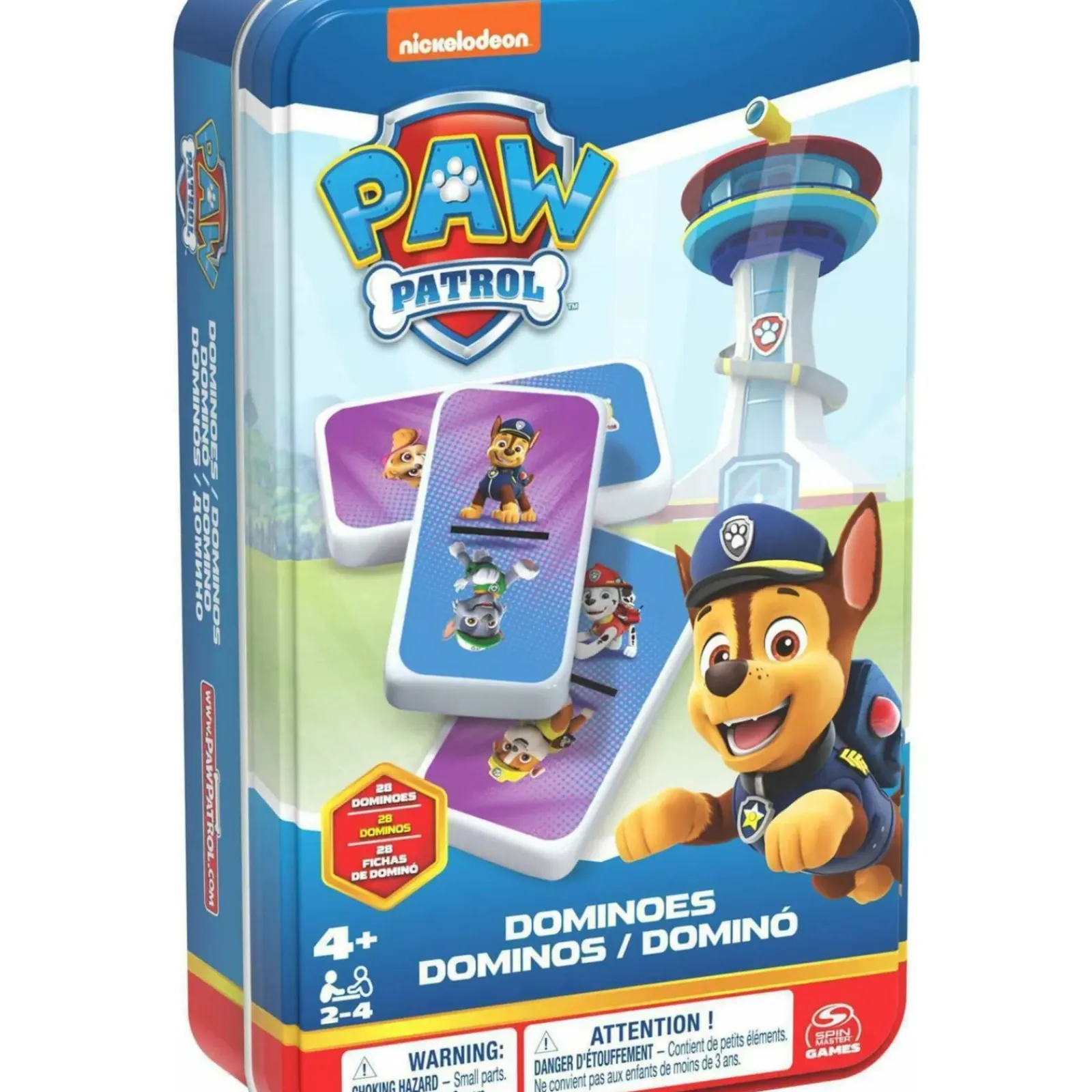 Discount Paw Patrol Dominó Caixa De Metal