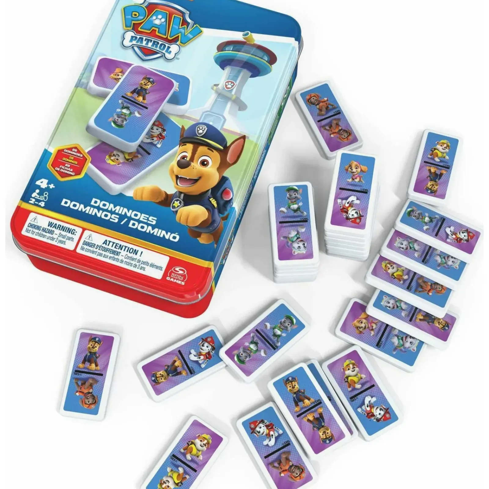 Discount Paw Patrol Dominó Caixa De Metal