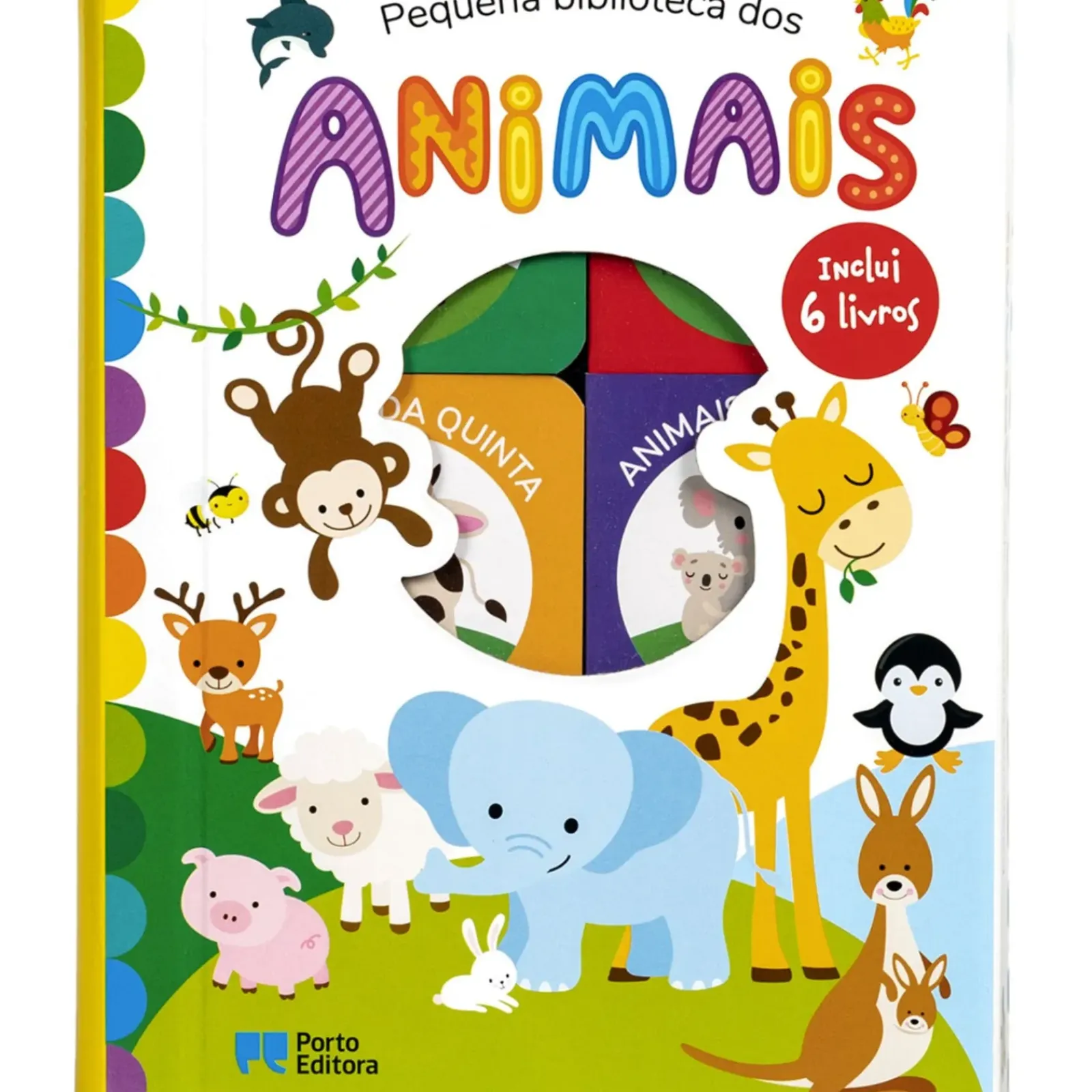 Porto Editora Pequena Biblioteca dos Animais - Inclui 6 Livros