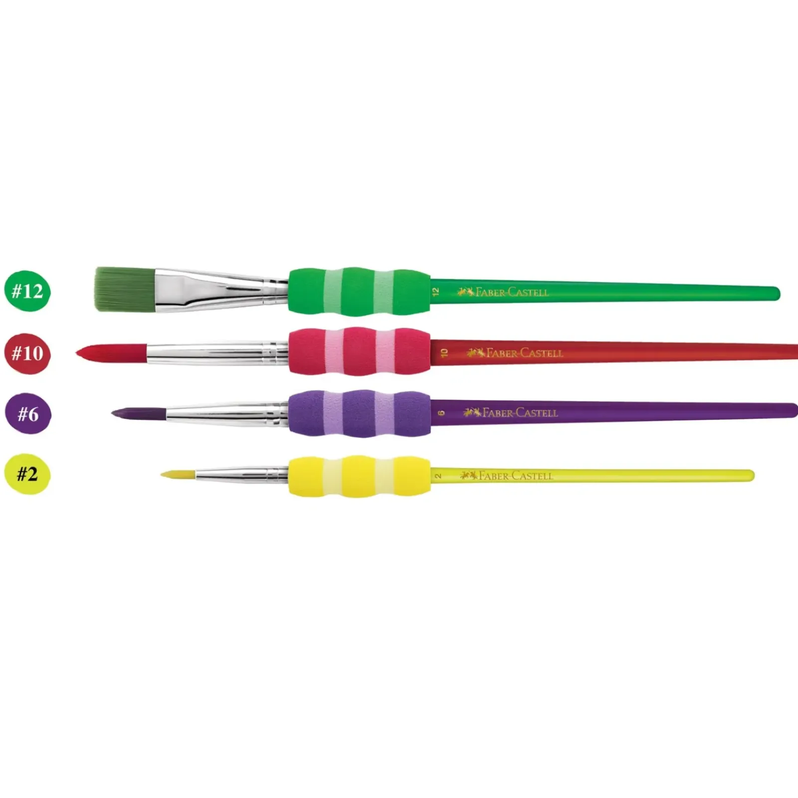 Discount Faber Castell Pincéis Soft Touch nº 2/4/10/12 4 unidades