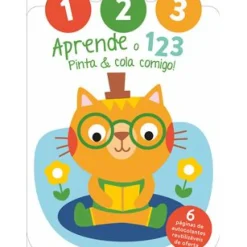 Yoyo Atividades > Pinta & Cola Comigo - Aprende o 123 - Gato de BOOKS