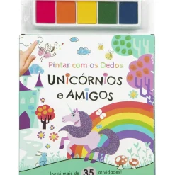 Porto Editora Atividades > Pintar com os Dedos - Unicórnios e Amigos