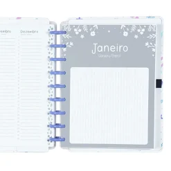 Caderno Inteligente Cadernos De Disco|Agendas E Planners > Planner Lilac Fields By Sophia Martins