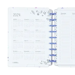 Caderno Inteligente Cadernos De Disco|Agendas E Planners > Planner Lilac Fields By Sophia Martins