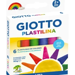 Discount Giotto Plasticina Cores Clássicas 6x15g