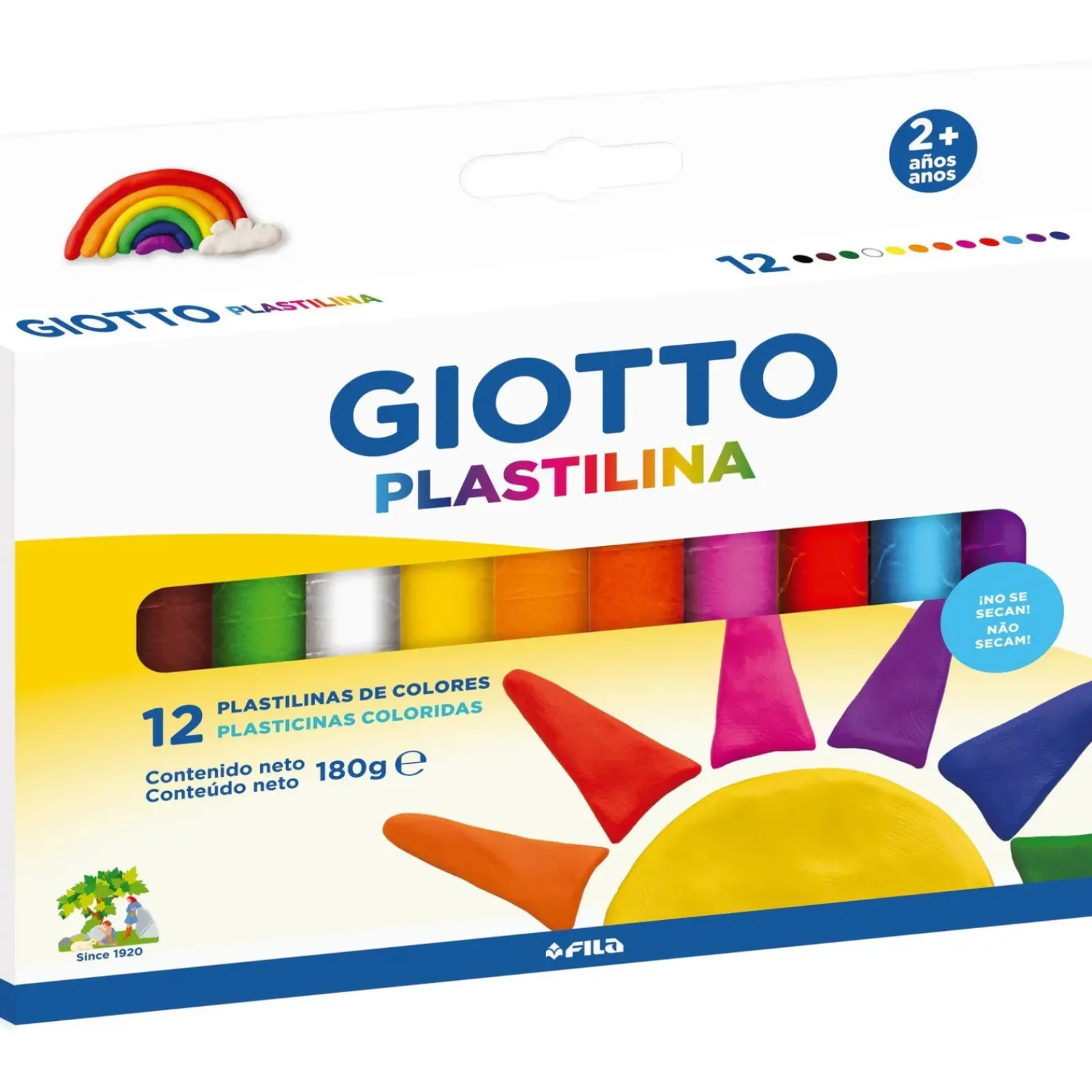 Giotto Plasticinas E Pastas De Modelar > Plasticina Cores Clássicas 12x15g