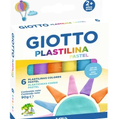 Discount Giotto Plasticina Cores Pastel 6X15G