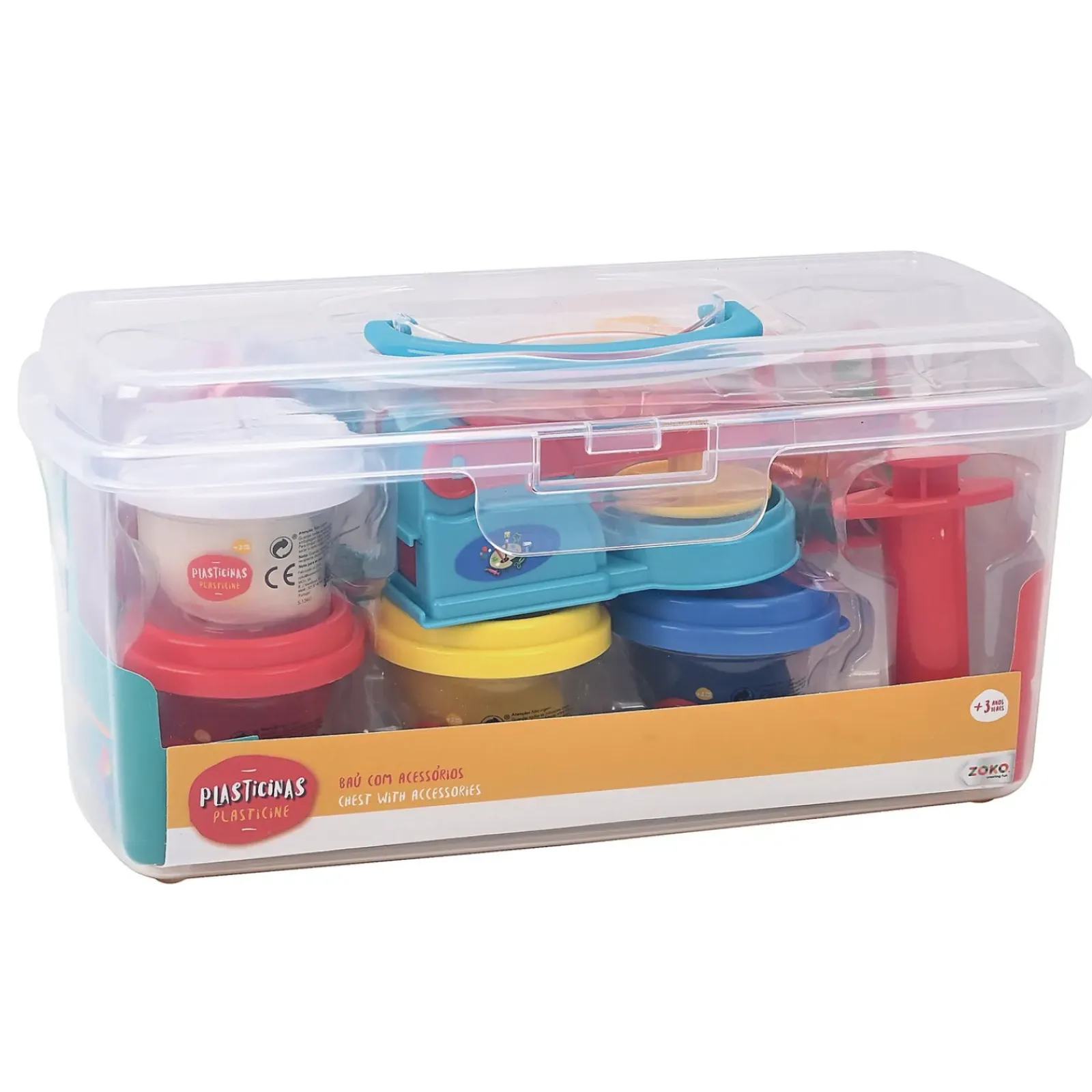 Zoko-Plasticina Plasticinas > Plasticinas-Baú com Acessórios e Potes