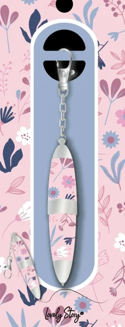 Discount Lovely Story Porta-Chaves Caneta - Pink Bloom