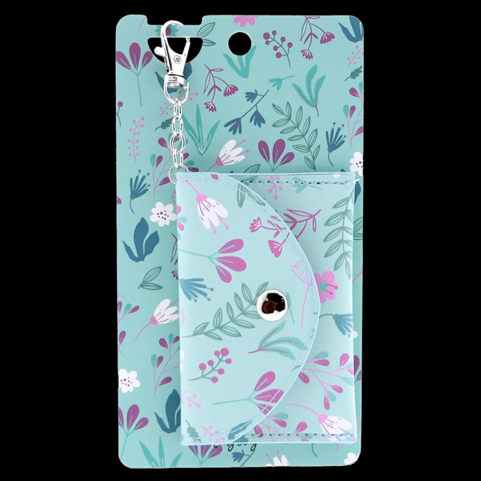 Best Lovely Story Porta-Chaves Carteira - Mint Bloom