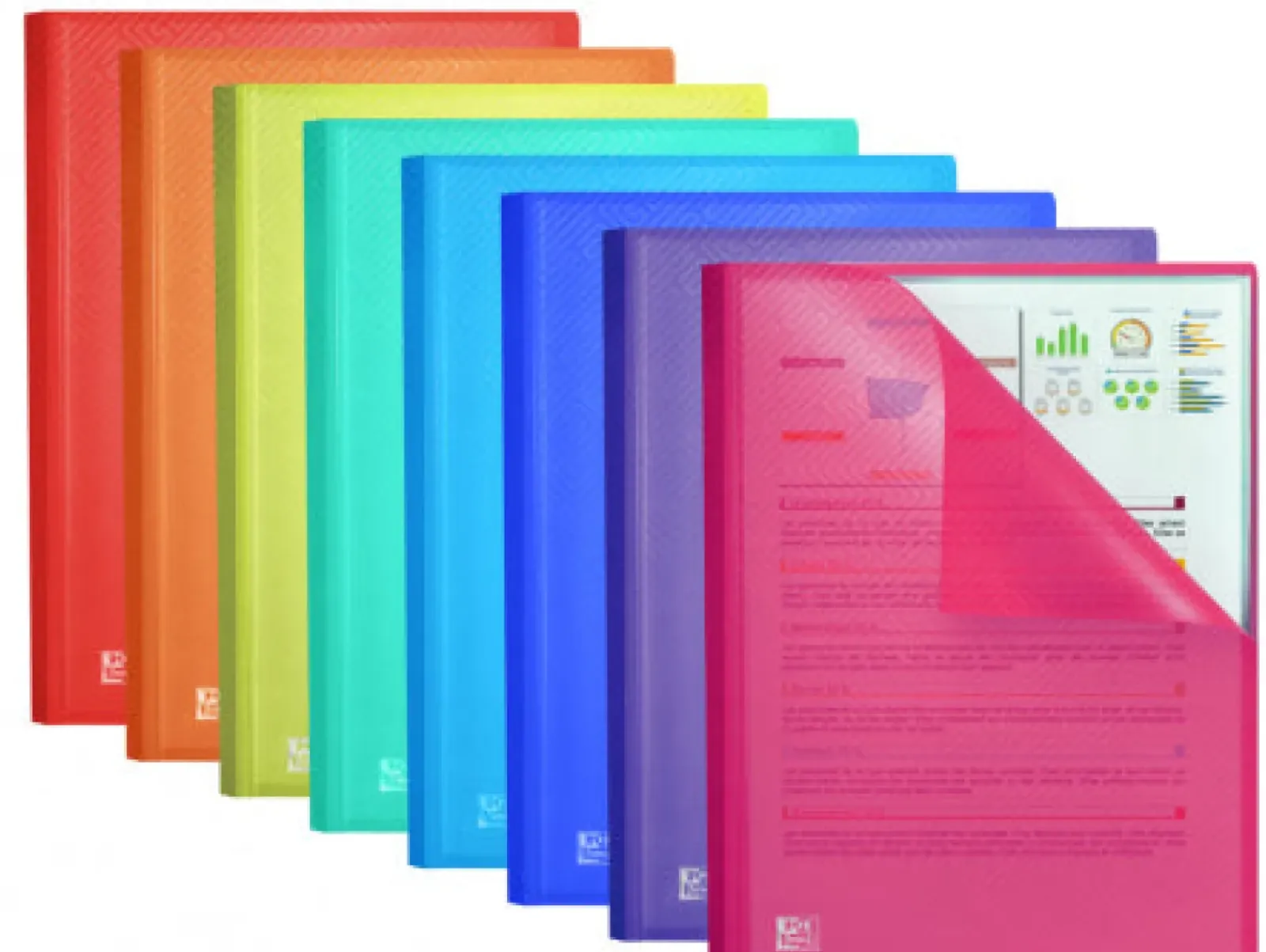 Oxford Capas E Classificadores > Portefólio A4 100 Bolsas Cristal (artigo sortido)