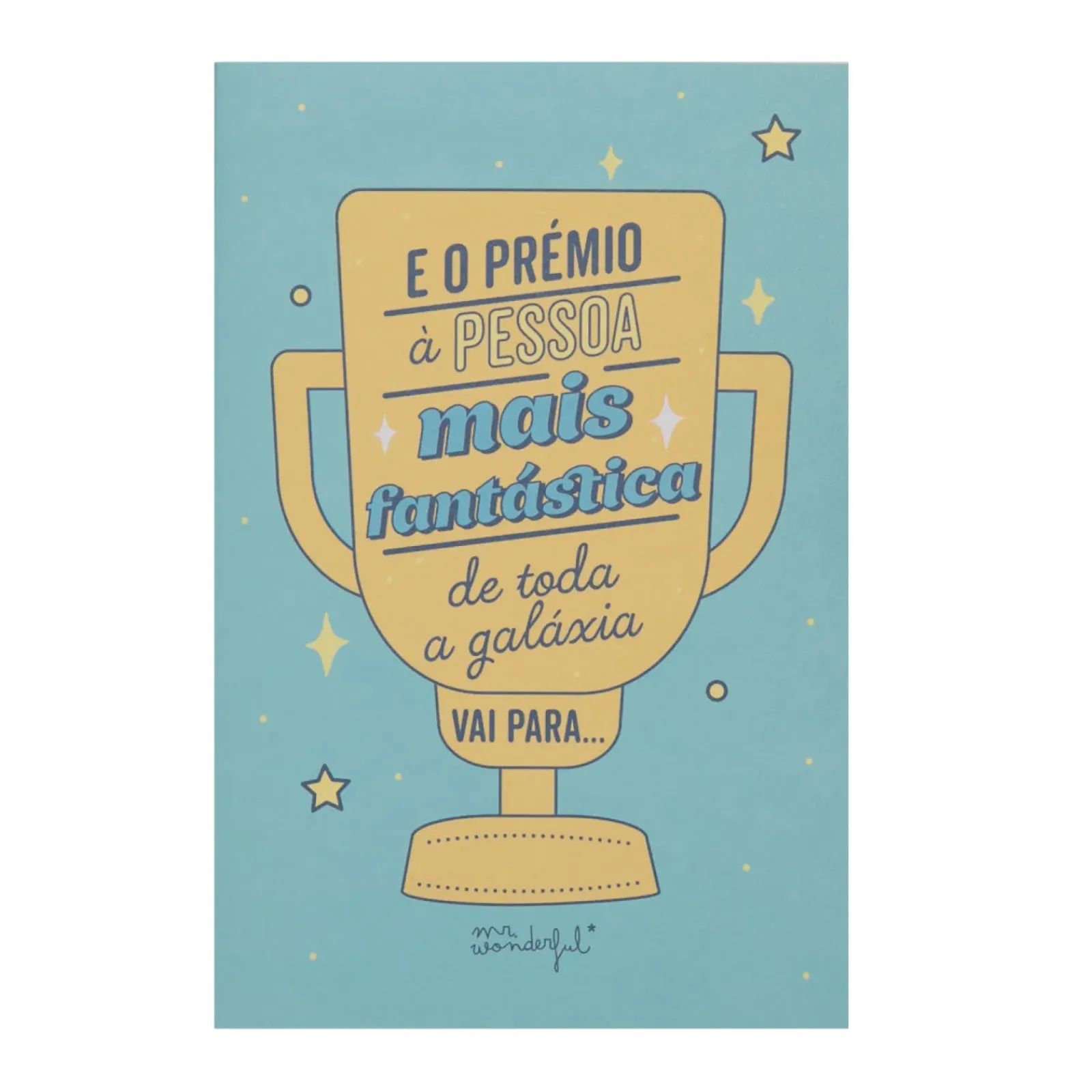 Mr. Wonderful Postais > Postal Desdobrável - Prémio À Pessoa