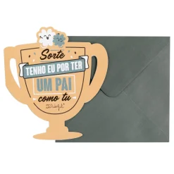 Mr. Wonderful Postais > Postal - Sorte Tenho Eu Por Ter Um Pai Como Tu