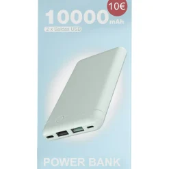 Onetop Eletrónica > Power Bank 10.000Mah Aqua Sky
