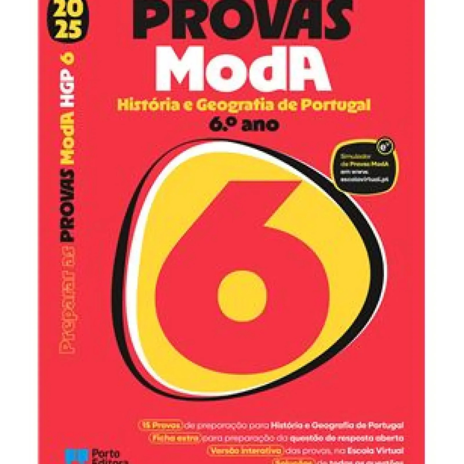 Clearance Porto Editora Preparar as Provas ModA 2025 - História e Geografia de Portugal 6.º Ano