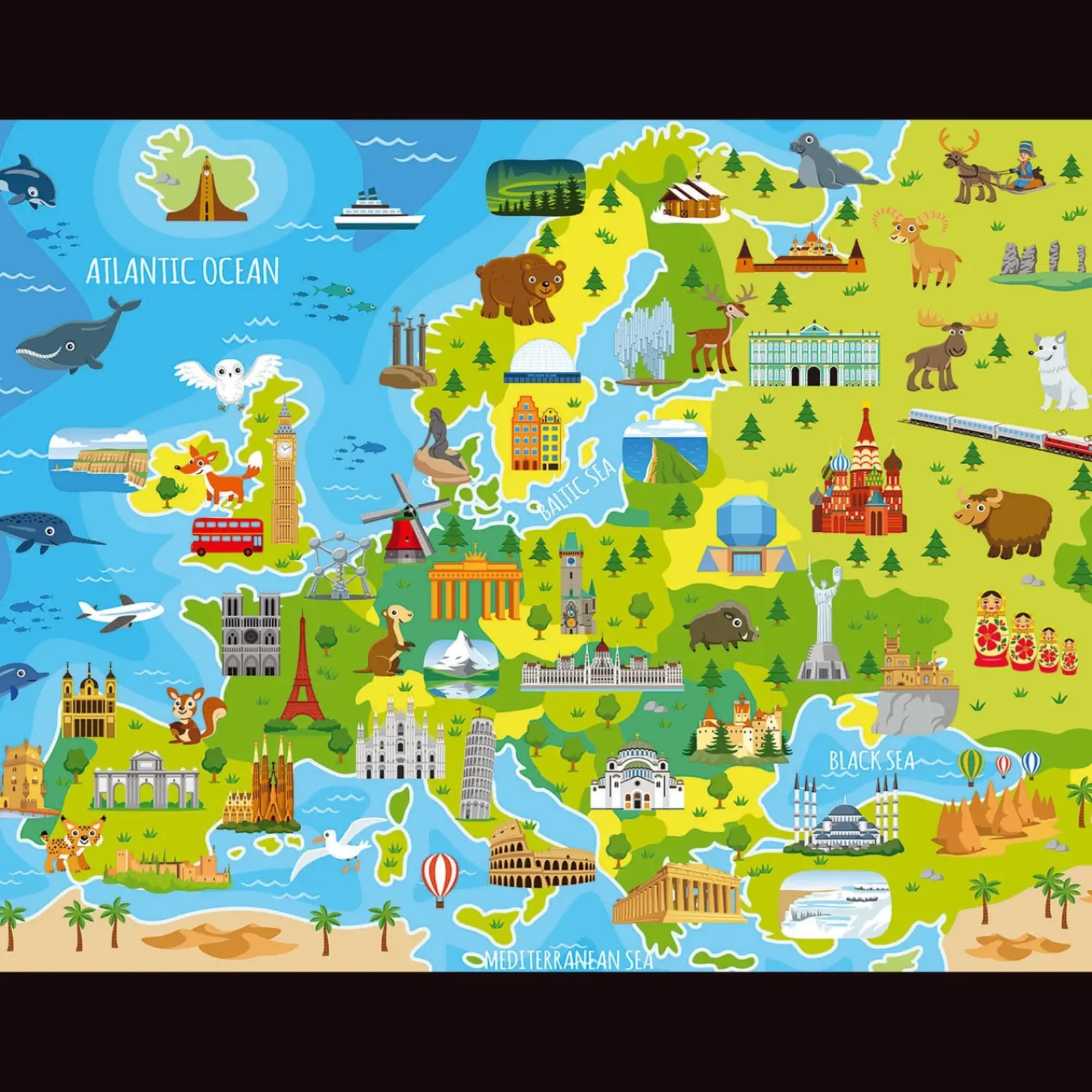 Online Educa Puzzle 150 Peças Mapa Da Europa