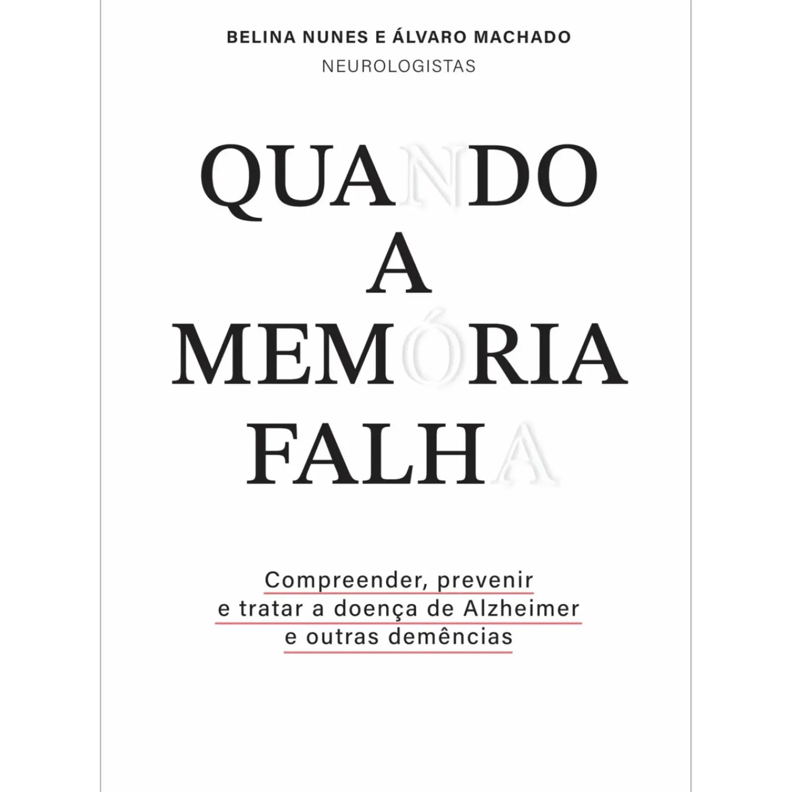Manuscrito Saúde E Bem Estar > Quando a Memória Falha de Belina Nunes e Álvaro Machado - Compreender, Prevenir e Tratar a Doença de Alzheimer e Outras Demências