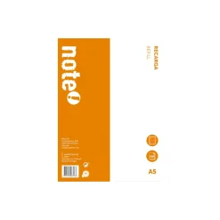 Note! Pastas De Arquivo E Recargas > Recarga A5 100 Folhas Liso