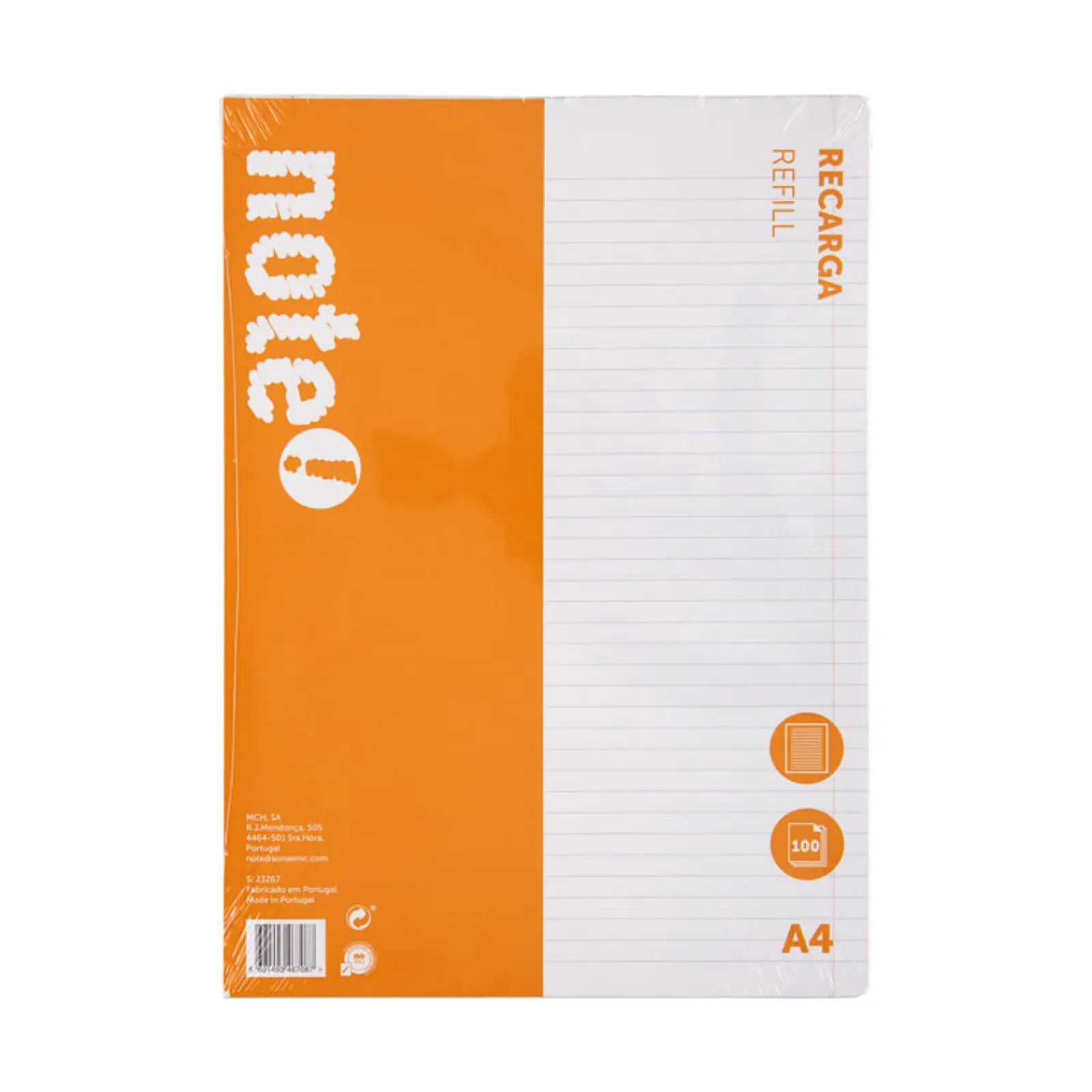 New Note! Recarga A4 100 Folhas Pautado