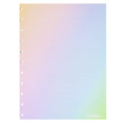 Hot Caderno Inteligente Recarga Grande 30 Folhas 120gr Rainbow