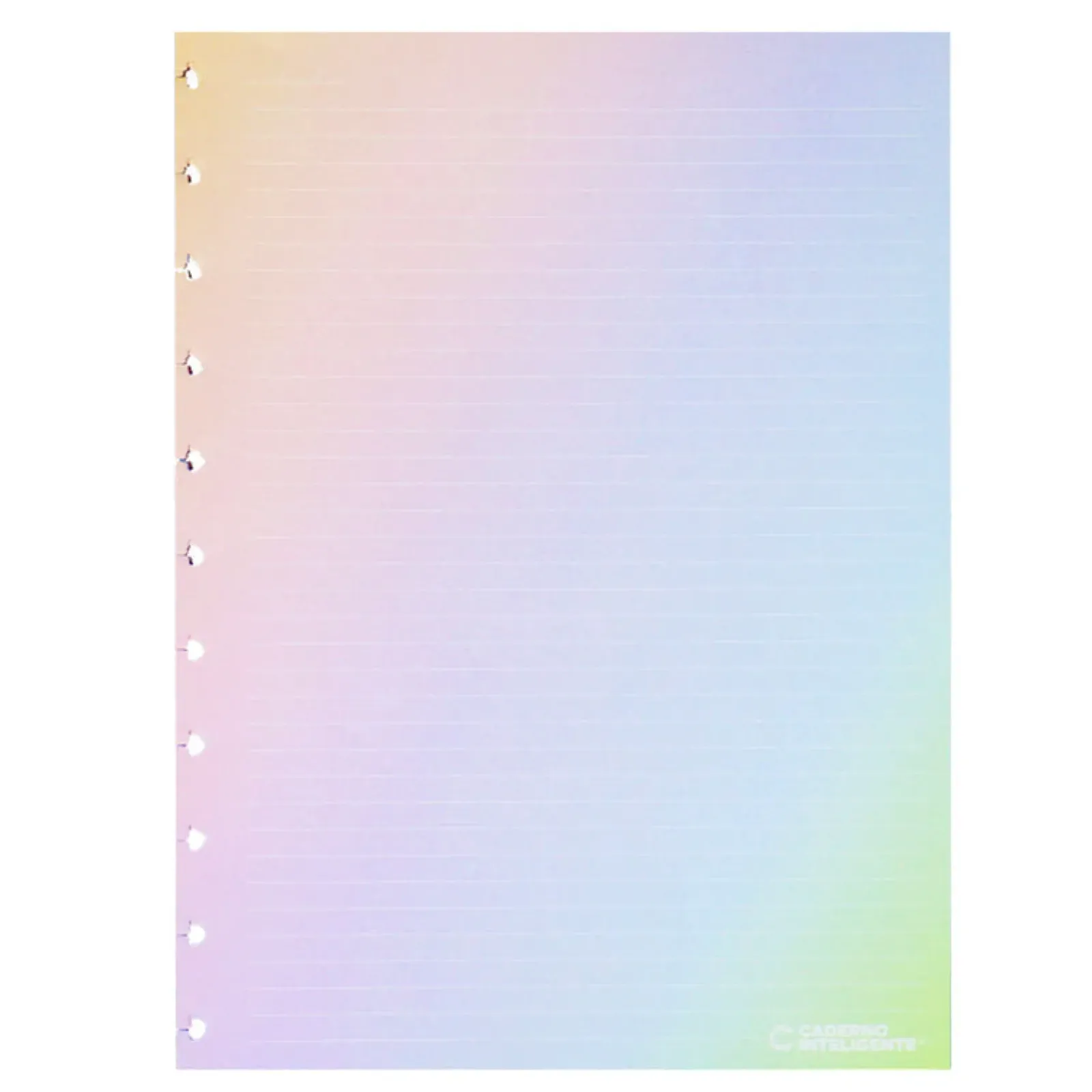 Hot Caderno Inteligente Recarga Grande 30 Folhas 120gr Rainbow