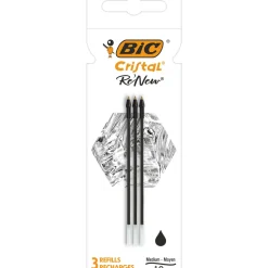 Bic Canetas E Esferográficas|Escrita > Recargas Para Esferográfica Cristal Re'New Preto 3Unidades