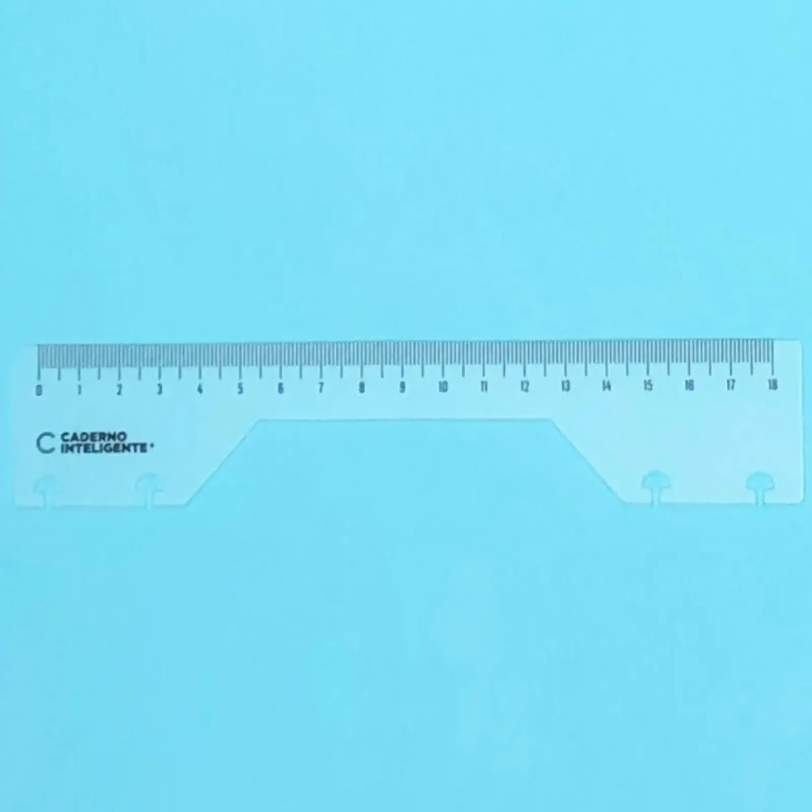 Caderno Inteligente Cadernos De Disco|Réguas E Acessórios > Régua 18Cm com Furação Inteligente Caderno Inteigente