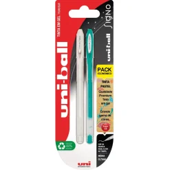 Uni Canetas E Esferográficas|Escrita > Roller de Tinta Gel Verde e Branca