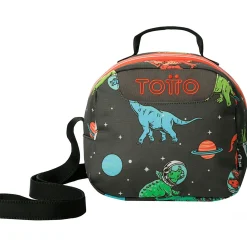 Totto Infantil > Saco Lanche Dino Preto