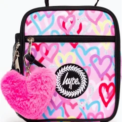 Hype Juvenil > Saco Lanche Graffiti Hearts Rosa
