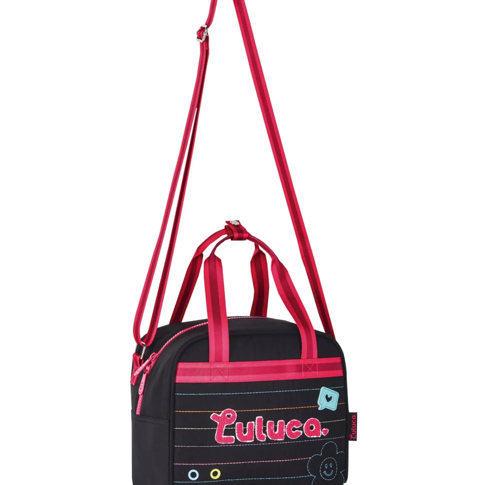 Luluca Infantil > Saco Lanche Logo Preto