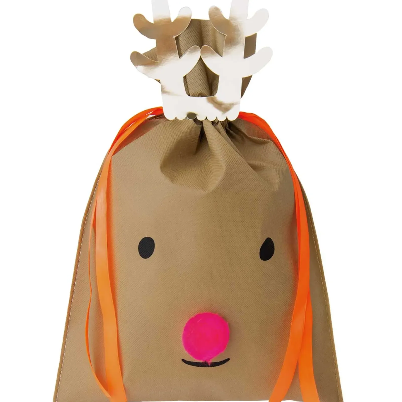 Rico Design Papel E Sacos > Saco Presente Grande - Cara Rena Laranja