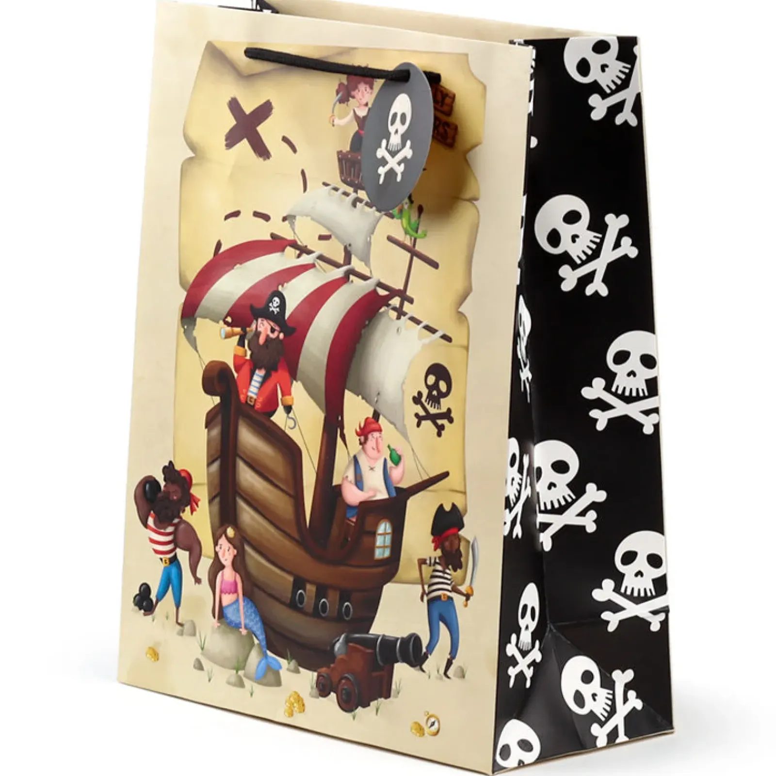 Puckator Saco Presente Grande - Pirata Jolly Rogers
