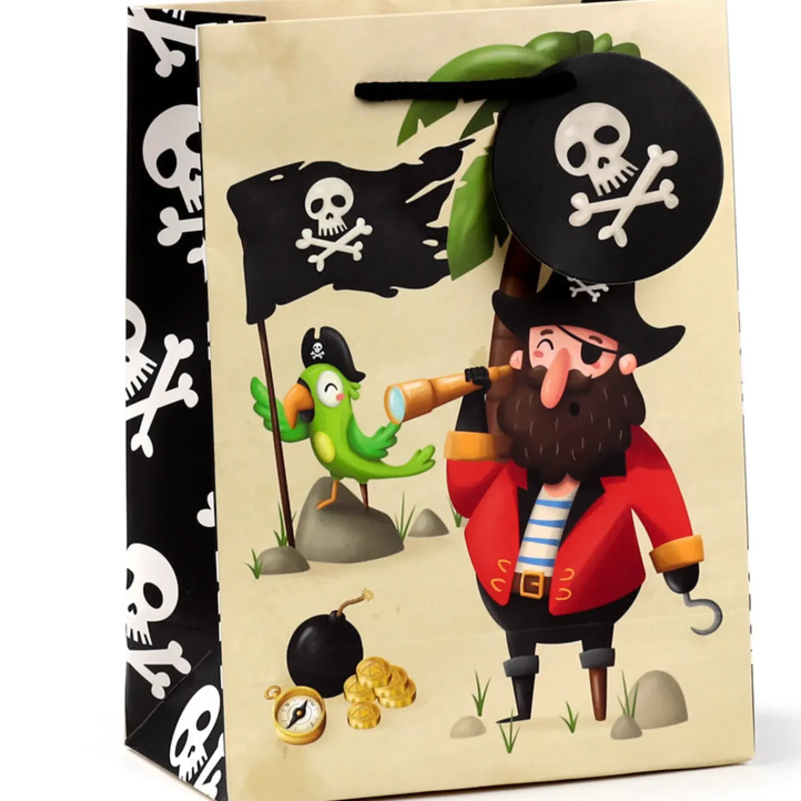 Online Puckator Saco Presente Méd - Pirata Jolly Rogers