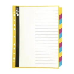 Note! Separadores E Micas > Separador A4 Polipropileno com 12 Divisórias Tecnocolours