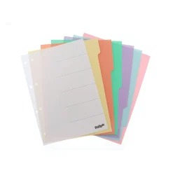 Note! Separadores E Micas > Separador com 6 Divisórias Pastel