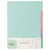 Talia Cadernos De Disco|Separadores E Micas > Separadores A4 para Caderno Smart com 5 Divisórias Pastel