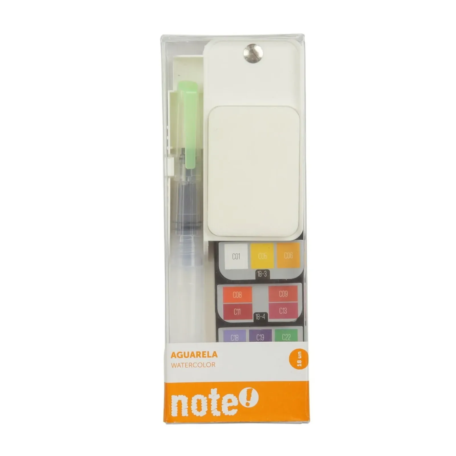 Note! Guaches E Aguarelas > Set Aguarelas 18 unidades